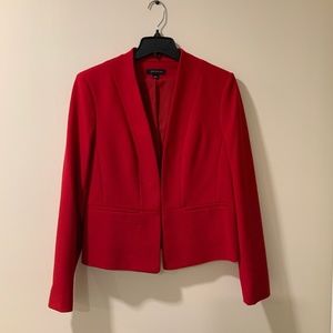 Ann Taylor Red Blazer with Peplum Size 12